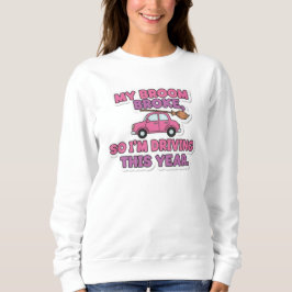 Camiseta Minha Vassoura Quebrou Citação Engraçada de Bruxa 