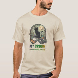 Camiseta Minha vassoura tem melhor gosto que você