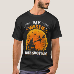 Camiseta Minha Viagem de Westie Fotografia Engraçada de Cac