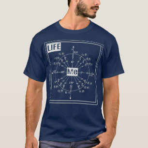 Camiseta Minha vida, design de matemática e matemática e eu