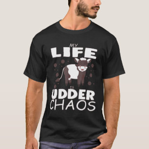 Camiseta Minha Vida É Caos de Vaca Falando