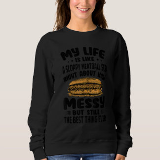 Camiseta Minha Vida É Como Um Sub De Almôndega Borrado Agor