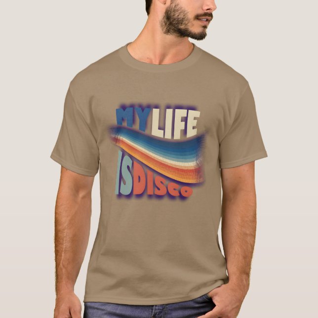 Camiseta Minha Vida É Disco girl (Frente)