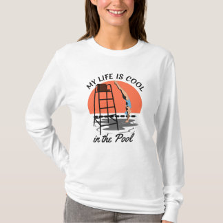 Camiseta Minha vida é Legal na Piscina - Design perfeita