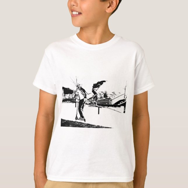 Camiseta Minha vida é Skateboard e Scootering (Frente)