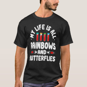 Camiseta Minha vida é toda Rainbow Phlebotomist Phlebotomis