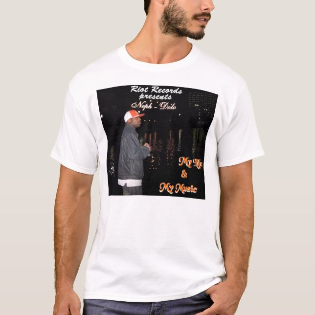 Camiseta Minha vida & minha música (Frente)