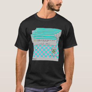 Camiseta Minha vida triste e deprimida estética da onda vap
