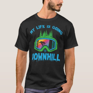 Camiseta Minha Vida Vai Ficar Descida Snowboard Snowboard
