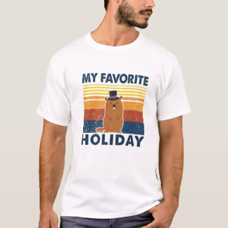 Camiseta Minha Vintagem Engraçada de Feriado Favorita