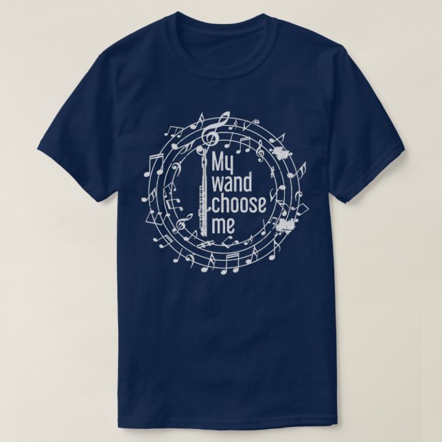 Camiseta Minha Wand Escolhe-Me Flute (Frente do Design)