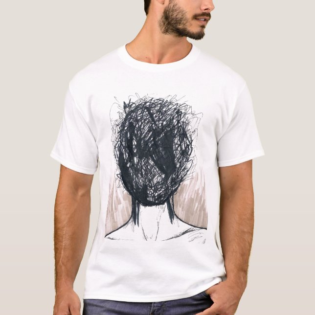 Camiseta Minhas cabeças uma confusão (Frente)