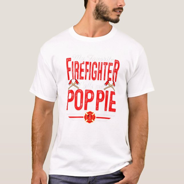 Camiseta Minhas Chamadas Favoritas de Bombeiro (Frente)