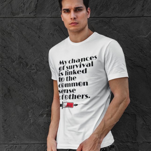 Camiseta Minhas Chances de Sobreviver (Criador carregado)