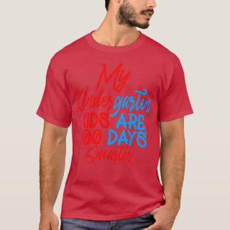 Camiseta Minhas Crianças Do Jardim De Infância São 100 Dias