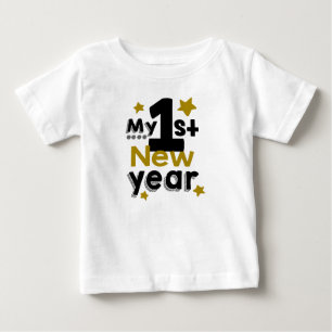 Camiseta Minhas Estrelas Modernas Douradas de 1rua Ano Novo