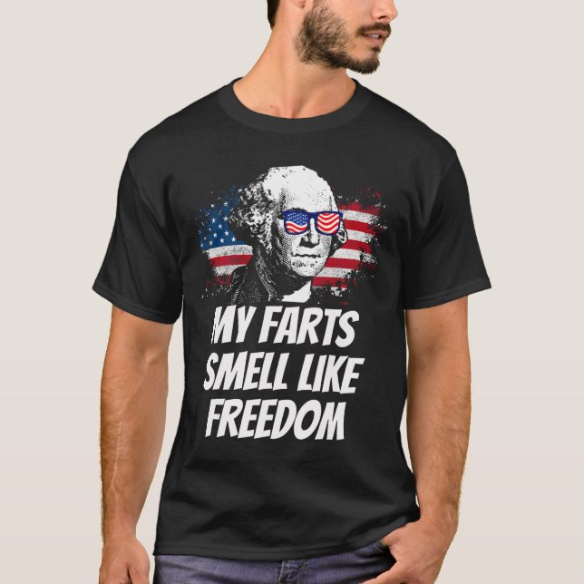 Camiseta Minhas Farinhas Cheiram À Liberdade Engraçada 4 de (Frente)