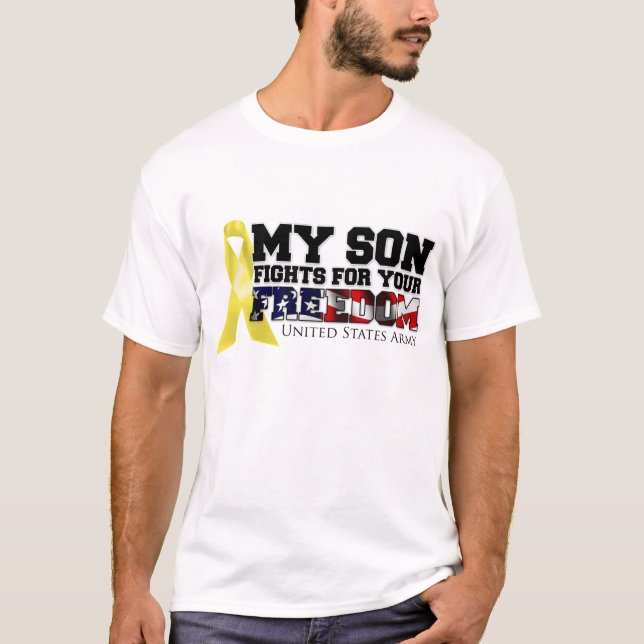 Camiseta Minhas lutas do filho para sua liberdade (Frente)