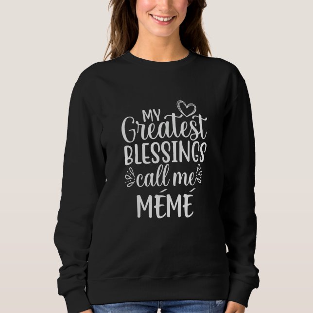 Camiseta Minhas Maiores Bênçãos Me Chamam de Mémé Franco Ca (Frente)