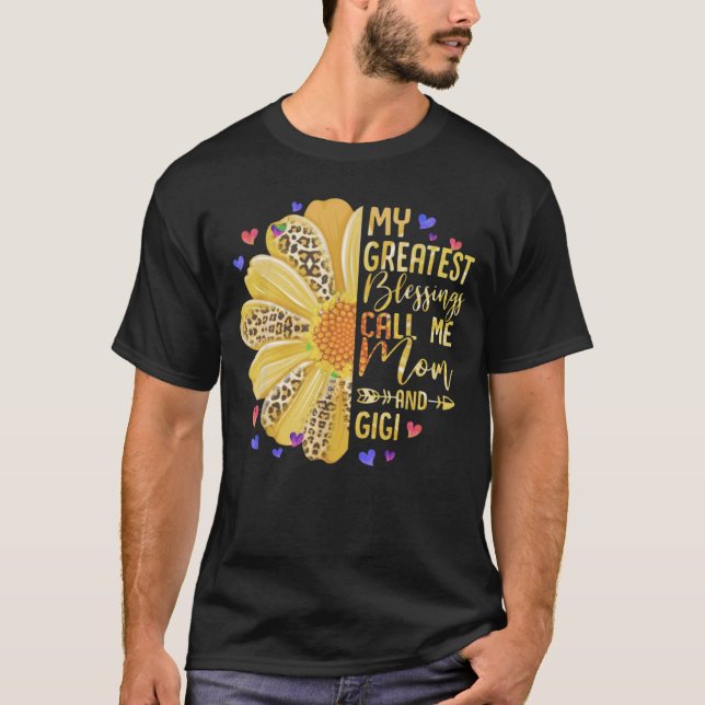 Camiseta Minhas Maiores Bênçãos Me Chamam Mãe E Gigi Cute M (Frente)