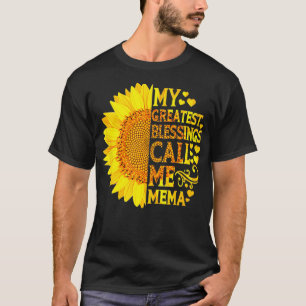 Camiseta Minhas Maiores Bênçãos Me Chamam Mães Engraçadas