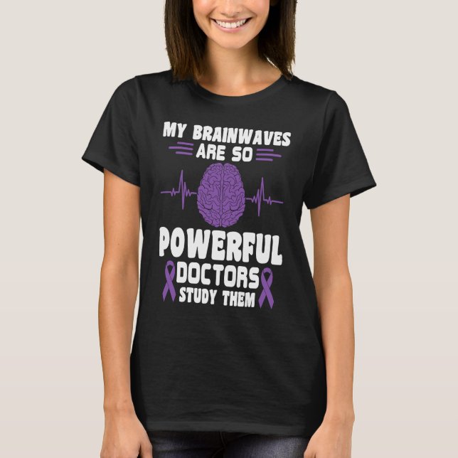 Camiseta Minhas Ondas Cerebrais São Tão Poderosas que os Mé (Frente)