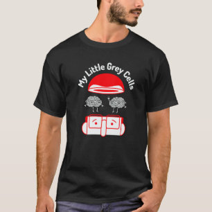 Camiseta Minhas Pequenas Células Cinzentas Cérebro Gênio Ne