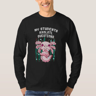 Camiseta Minhas Perguntas de Axolote dos Alunos Salamandra