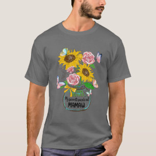 Camiseta Minhas Pessoas Favoritas Chamam Mamaw Life Flower 