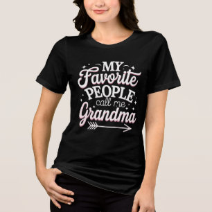 Camiseta Minhas Pessoas Favoritas Chamam-me de Avó no Dia d