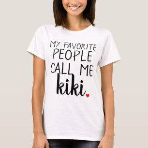 Camiseta minhas pessoas favoritas chamam-me. personalizado