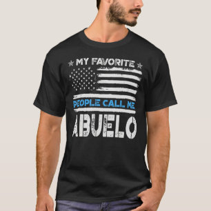 Camiseta Minhas Pessoas Favoritas Me Chamam De Abuelo Usa F