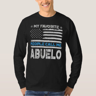 Camiseta Minhas Pessoas Favoritas Me Chamam De Abuelo Usa F