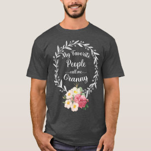 Camiseta Minhas Pessoas Favoritas Me Chamam De Avó Mulheres