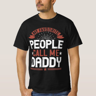 Camiseta minhas pessoas favoritas me chamam de pai