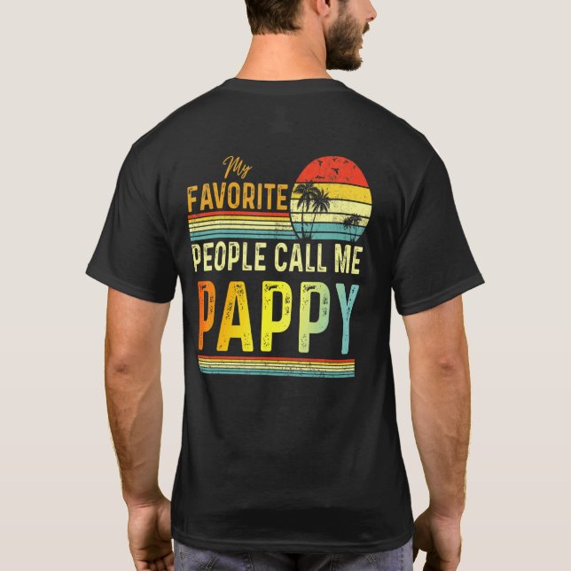 Camiseta Minhas Pessoas Favoritas Me Chamam De Pai Pappy Pa (Verso)