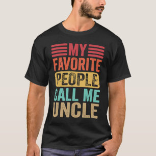 Camiseta Minhas Pessoas Favoritas Me Chamam De Tio Men Retr
