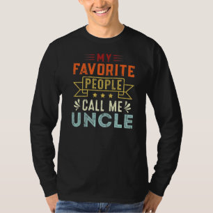 Camiseta Minhas Pessoas Favoritas Me Chamam De Tio Retro Fa