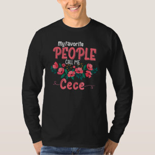 Camiseta Minhas Pessoas Favoritas Me Chamam De Vovó Floral