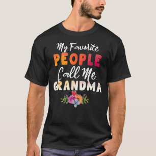 Camiseta Minhas Pessoas favoritas me chamam de vovó mãe D