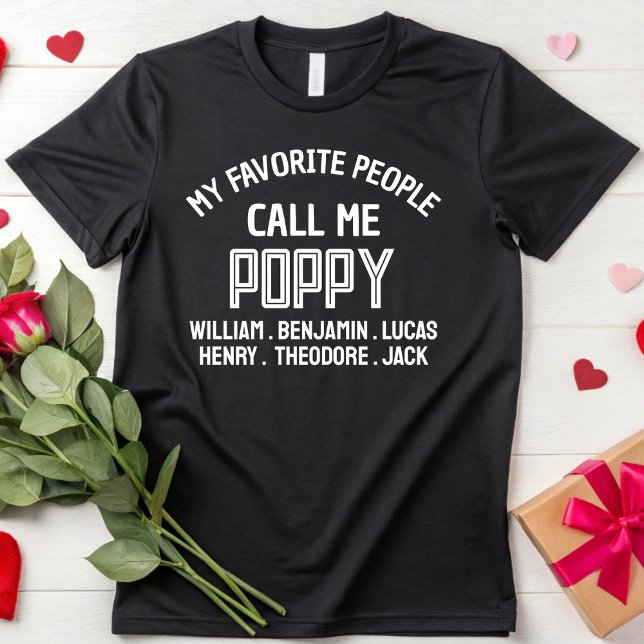Camiseta Minhas Pessoas Favoritas Me Chamam De Vovô Poppy A (Criador carregado)