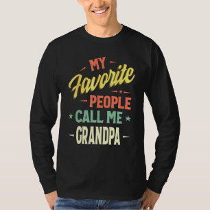 Camiseta Minhas Pessoas Favoritas Me Chamam De Vovô Vintage