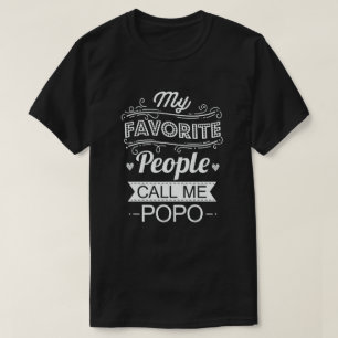 Camiseta Minhas Pessoas Favoritas Me Chamam Popo - Present