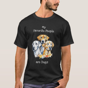 Camiseta Minhas Pessoas favoritas são cães