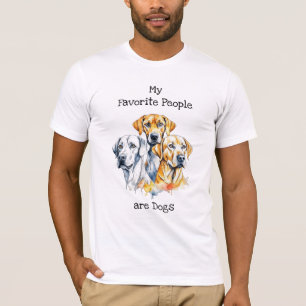 Camiseta Minhas Pessoas favoritas são cães