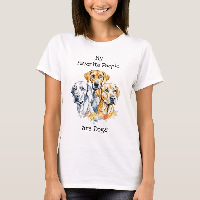 Camiseta Minhas Pessoas favoritas são cães (Frente)