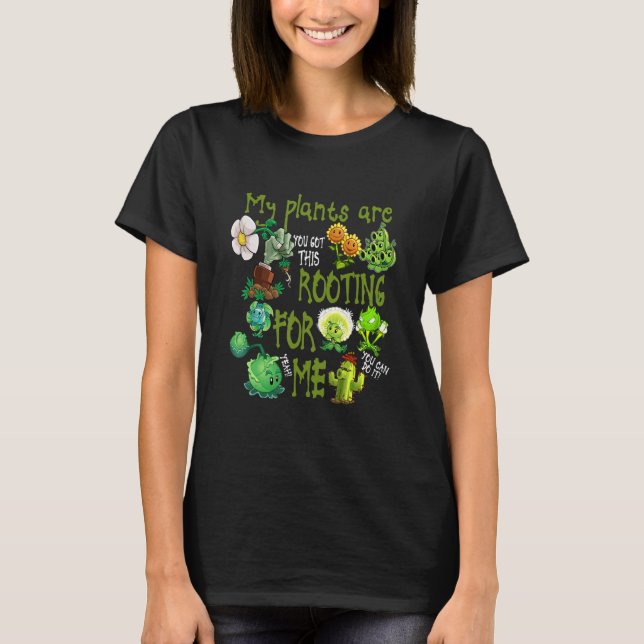 Camiseta Minhas Plantas Estão Arrastando Para Mim Gardener  (Frente)