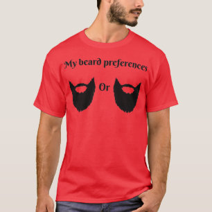 Camiseta Minhas preferências de barba