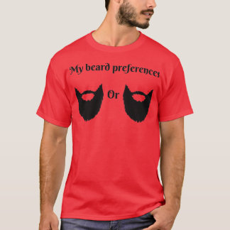 Camiseta Minhas preferências de barba
