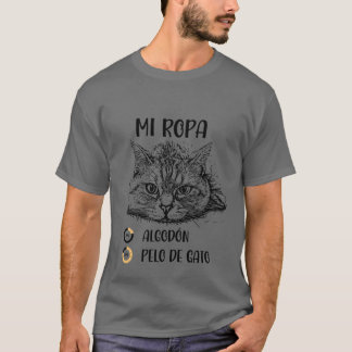 Camiseta MINHAS ROUPAS 20ALGODÃO 80GATO TEM presente